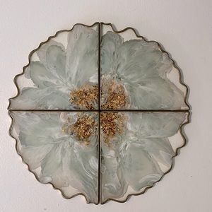 Sage green and gold Coasters